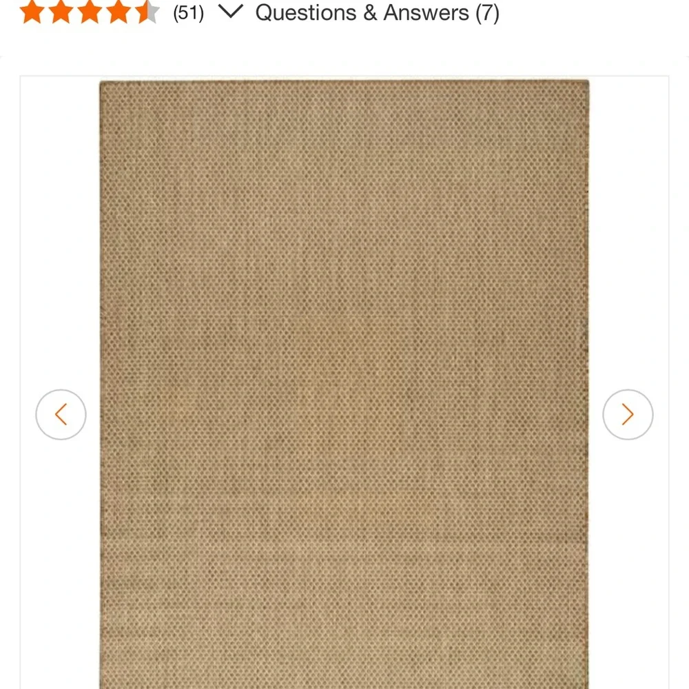 Classic Tan Indoor/Outdoor Door Mat - Neutral Welcome Rug